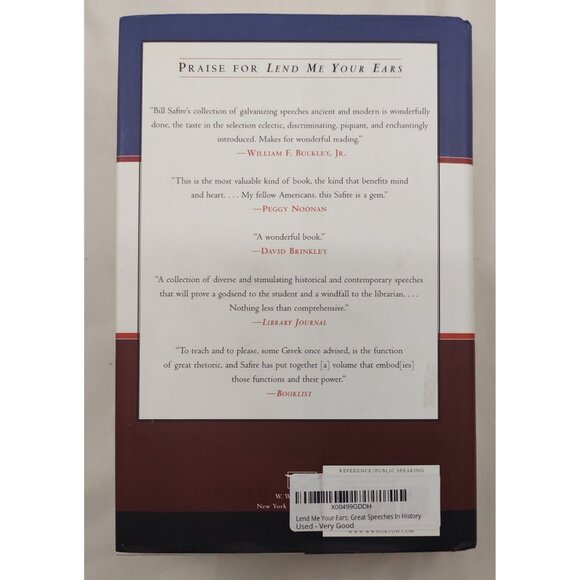 Lend Me Your Ears William Safire HC Updated Expanded Great Speeches History - Picture 3 of 6
